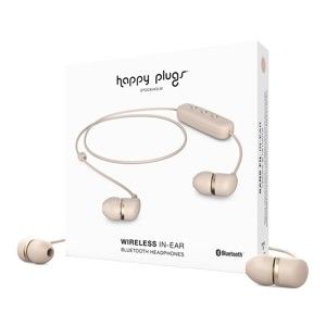 Słuchawki bezprzewodowe w cielistym kolorze Happy Plugs In-Ear
