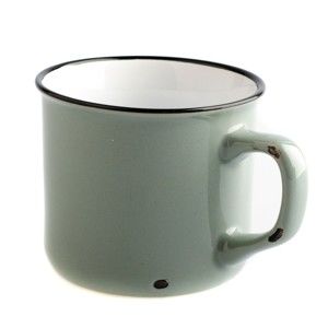 Szary ceramiczny kubek Dakls Story Time Over Tea, 230 ml