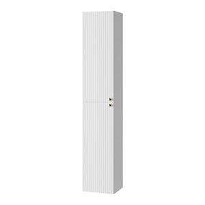 Biała wysoka wisząca szafka łazienkowa 30x160 cm Asti – STOLKAR