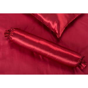 Czerwona satynowa poszewka na poduszkę Ambianzz, 90x23 cm