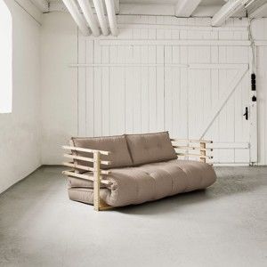 Rozkładana sofa 2-osobowa Karup Funk Natural/Vision