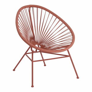Krzesło ogrodowe z plecionką w kolorze terakoty La Forma Samantha