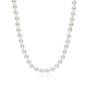 Biały perłowy naszyjnik Pearls Of London, 50 cm