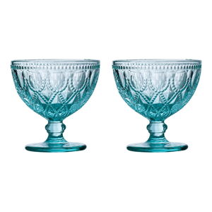 Niebieske szklane miski zestaw 2 szt. 25 ml Fleur – Premier Housewares