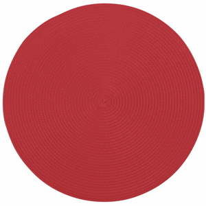 Czerwona okrągła mata stołowa Tiseco Home Studio Round, ø 38 cm