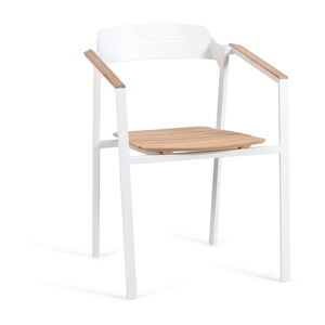 Białe metalowe krzesło ogrodowe Icon – Diphano