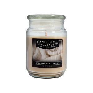 Świeczka w szkle o zapachu wanilii i kaszmiru Candle-Lite, 110 h