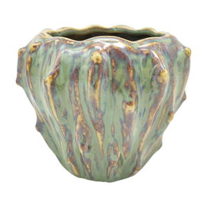 Zielona ceramiczna doniczka PT LIVING Flora, ø 12,5 cm