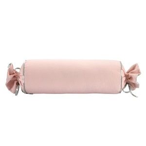 Różowa poszewka na poduszkę WeLoveBeds Rose Quarz Candy, ⌀ 20x58 cm