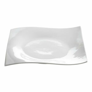 Biały porcelanowy talerz Maxwell & Williams Motion, 27,5x27,5 cm