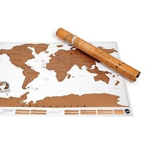 Samoprzylepna mapa świata Ambiance Scratch Map
