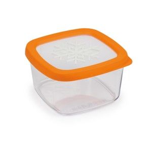 Pomarańczowy pojemnik na żywność Snips Snowflake, 1 l
