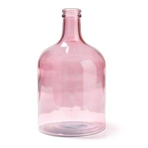Różowy wazon ze szkła La Forma Semplice, wysokość 43 cm