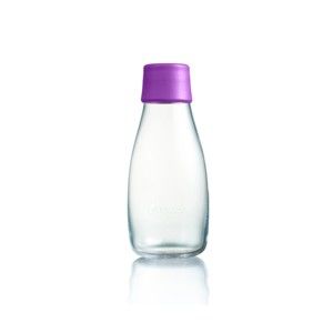 Fioletowa butelka ze szkła ReTap z dożywotnią gwarancją, 300 ml
