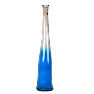 Niebieski wazon ze szkła z recyklingu Ego Dekor Blues, wys. 100 cm