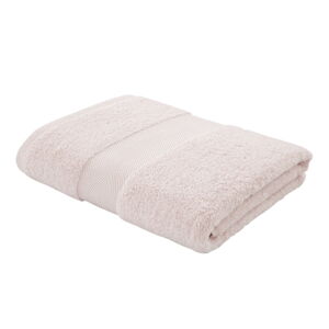 Jasnoróżowy ręcznik bawełniany z jedwabiem 70x127 cm - Bianca