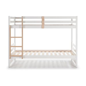 Białe piętrowe łóżko dziecięce 90x190 cm Sami – Marckeric