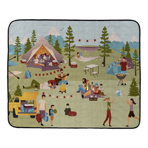 Koc piknikowy Butter Kings Lets Go Camping, 145x180 cm