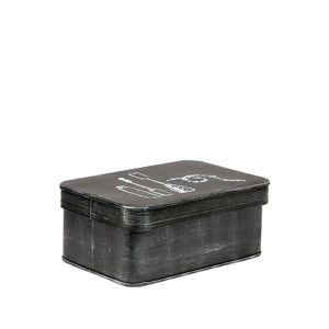 Czarny metalowy pojemnik na kosmetyki LABEL51