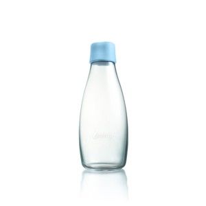 Pastelowo niebieska butelka ze szkła ReTap z dożywotnią gwarancją, 500 ml