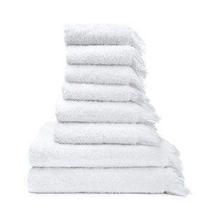 Zestaw 8 białych ręczników i ręczników kąpielowych Casa Di Bassi Bath