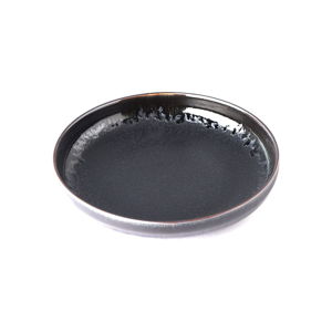 Czarny talerz ceramiczny z wysokim brzegiem MIJ Matt, ø 22 cm