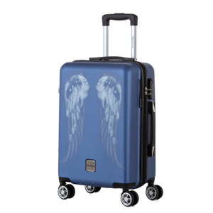 Niebieska walizka Berenice Wings, 44 l