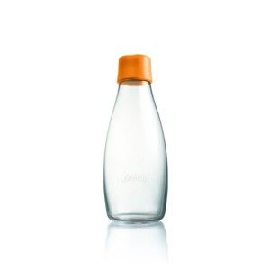 Pomarańczowa butelka ReTap ze szkła z dożywotnią gwarancją, 500 ml