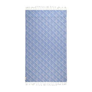 Niebieski ręcznik hammam Begonville Hype, 180x95 cm