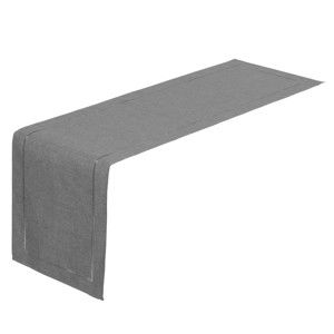 Szary bieżnik na stół Unimasa, 150x41 cm