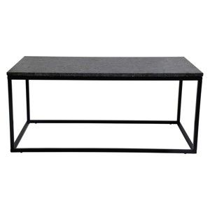 Czarny stolik granitowy z czarnymi nogami RGE Accent, szer. 110 cm