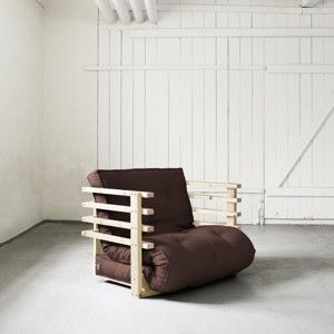 Fotel rozkładany Karup Funk Natural/Brown