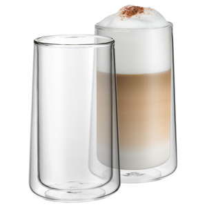 Komplet 2 szklanek do latte z podwójną ścianką WMF, wys. 13 cm