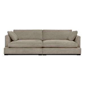 Beżowa sztruksowa sofa 266 cm Mobby – Scandic