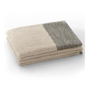 Beżowy bawełniany ręcznik frotte 50x90 cm Aria – AmeliaHome