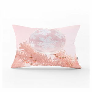 Świąteczna poszewka na poduszkę Minimalist Cushion Covers Pink Ornaments, 35x55 cm