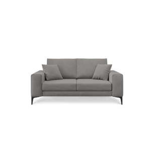 Szara sofa 2-osobowa Cosmopolitan Design Lugano