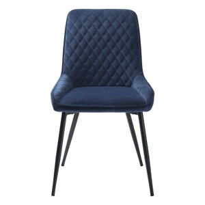 Niebieskie aksamitne krzesło Milton – Unique Furniture