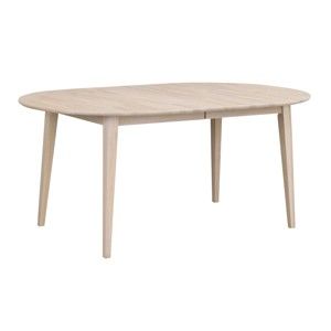 Jasny owalny stół rozkładany z drewna dębowego Rowico Mimi, 170 x 105 cm
