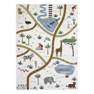 Kremowy dywan dziecięcy 123x180 cm Little Savannah – Nattiot