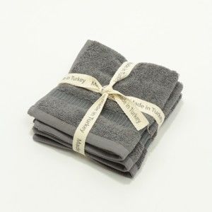 Szary ręcznik bawełniany My Home Plus Guest, 33x33 cm