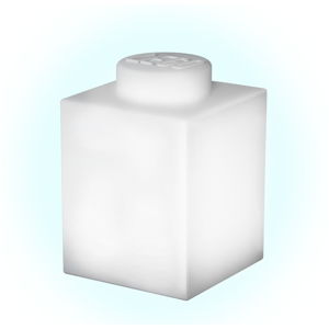 Biała silikonowa lampka nocna LEGO® Classic Brick