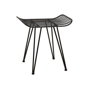 Czarny metalowy stołek Svale - Villa Collection