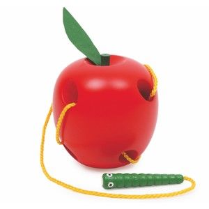 Zabawka drewniane jabłko Legler Threading Apple