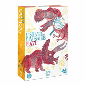 Duże puzzle Świat dinozaurów Londji, 200 elementów