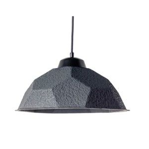 Czarna lampa wisząca z papierowym kloszem z recyklingu Design Twist Mosen