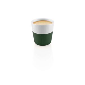Zielono-białe porcelanowe filiżanki do espresso w zestawie 2 filiżanek 80 ml - Eva Solo