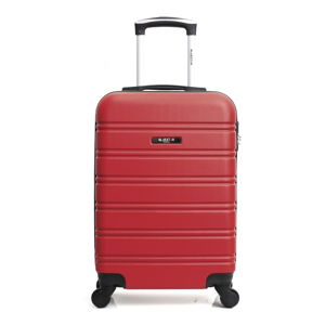Czerwona walizka z 4 kółkami Bluestar Santa Barbara