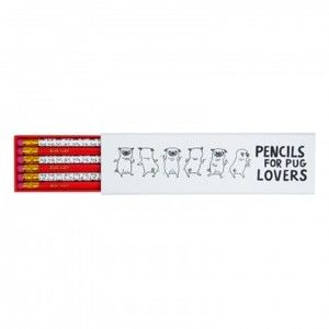 Komplet 6 ołówków Ohh Deer Pencils For Pug Lovers