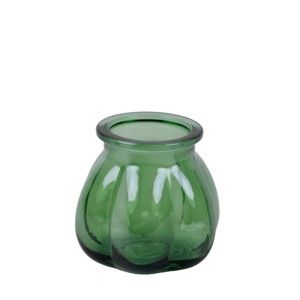 Zielony wazon ze szkła z recyklingu Ego Dekor Tangerine, wys. 11 cm